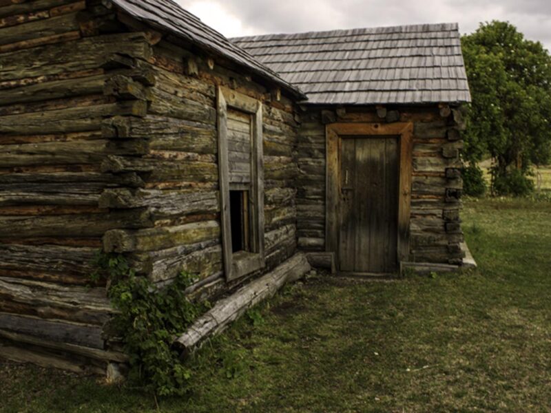 Cabaña de troncos de Butch Cassidy y Sundance Kid en el valle de Cholila, Chubut