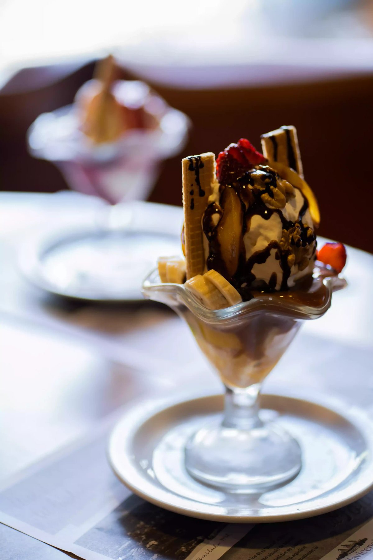 Copa helada de postre en La Fonda del Tío