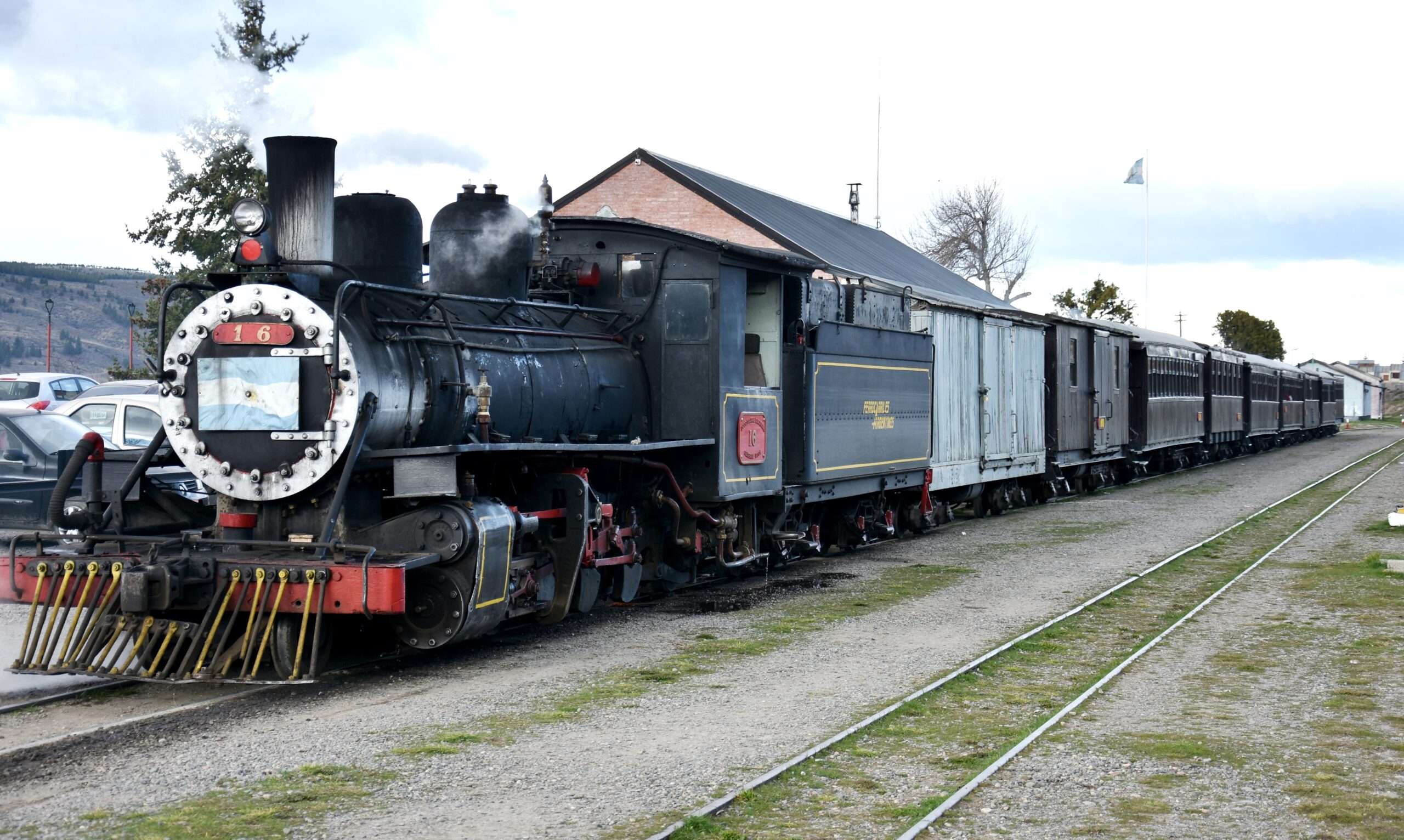 Tren a vapor La Trochita cerca de Esquel