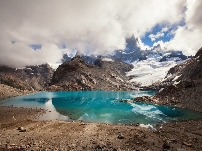 Laguna de los Tres al pie del cerro Fitz Roy, El Chaltén, Santa Cruz