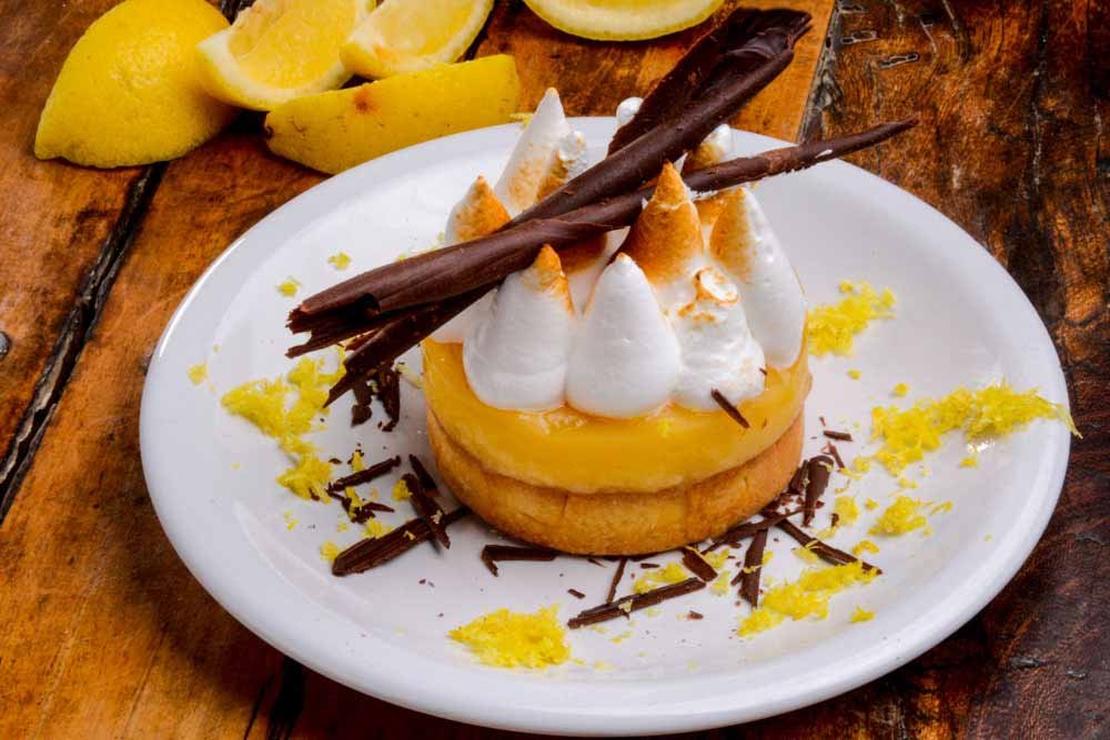 Lemon pie con merengue y chocolate en Ramos Generales, Ushuaia